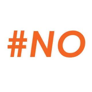 🚫 #NO Nie, Stop, Protest, Negatywny, Odmowa telegram sticker