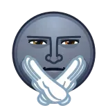 🙅‍♂️ อีโมจิ, ห้ามคุย, เงียบ, ชู่ว์, ความเงียบ telegram sticker