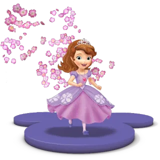 💃 Sofia dessin animé, princesse, animé, fille, magie, conte de fées telegram sticker