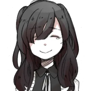 😅 Animé, Manga, Dessin animé, Fille, Sourire, Personnage telegram sticker
