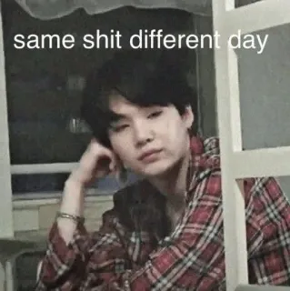 🚶‍♂️ same shit different day Meme, Solita storia, Sarcastico, Annoiato telegram sticker