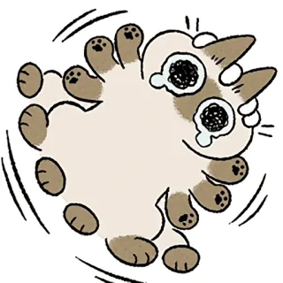 シャム猫あずき telegram stickers