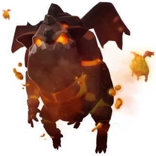 🔥 monster, lava, creature, fantasy, demon telegram sticker