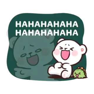 😂 HAHAHAHAHAHA
HAHAHAHAHAHA rindo, urso, fofo, feliz telegram sticker