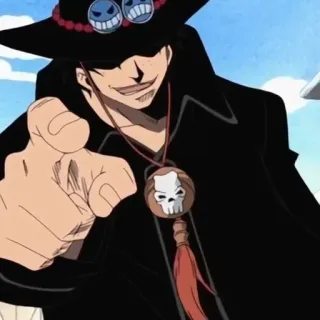 ⛓️ Portgas D. Ace One Piece 애니메이션, 해적, 불, 모자, 해골 telegram sticker