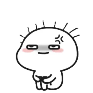 ☁ wütend, Cartoon, Emotion, niedlich, animiert telegram sticker