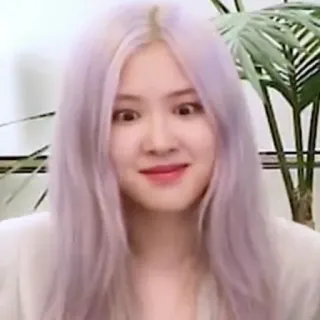 😟 Rose kpop, певец, айдол, роуз, blackpink, смешное лицо telegram sticker