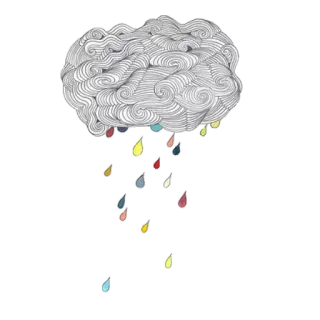 😘 awan, hujan, warna-warni, cuaca, abstrak telegram sticker