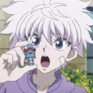 ⚡️ Killua Zoldyck Hunter x Hunter Anime, Personaje, Dibujo animado, Chico, Killua, Hunter x Hunter whatsapp sticker