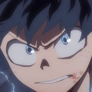 😡 Izuku Midoriya My Hero Academia anime, My Hero Academia, Izuku Midoriya, angry telegram sticker