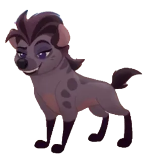 🙂 Jasiri The Lion Guard Dessin animé, Hyène, Animal, Disney, Personnage telegram sticker