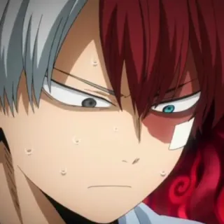 ❄️ Shoto Todoroki My Hero Academia Anime, Postać, Shoto, My Hero Academia, Todoroki telegram sticker