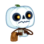 👀 тыква, хэллоуин, жуткий, милый, персонаж, страшный telegram sticker