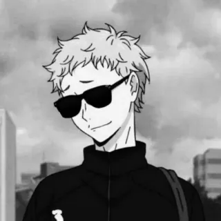 🎱 Kei Tsukishima Haikyuu!! Anime, Guay, Gafas de sol, Kei Tsukishima, Haikyuu, Manga telegram sticker