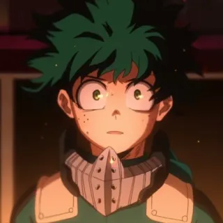 😲 Izuku Midoriya My Hero Academia Anime, My Hero Academia, Izuku Midoriya, Charakter, Manga whatsapp sticker