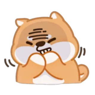 🤣 狗, 卡通, 可爱, 动物, 快乐, 卡哇伊 telegram sticker