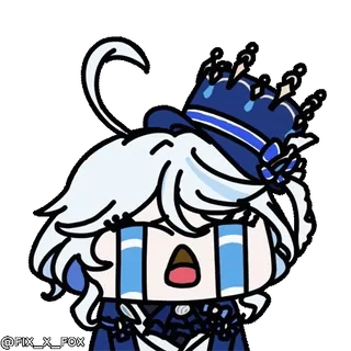 😭 Furina Genshin Impact whatsapp sticker