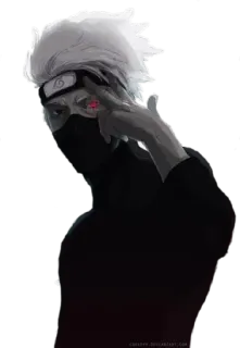 ✌ Kakashi Hatake Naruto Anime, Ninja, Kakashi, Sharingan telegram sticker