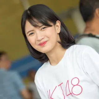 😊 JKT48 mujer, chica, sonrisa, JKT48, idol, retrato whatsapp sticker