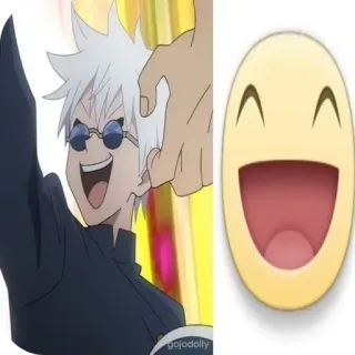 😀 アニメ, キャラクター, 幸せ, 笑顔, 漫画 telegram sticker