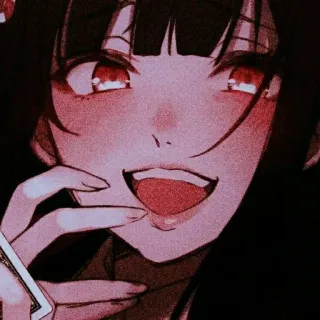 🤭 anime, mangá, desenho animado, menina, mulher, sorrindo, língua, fofa, kawaii whatsapp sticker