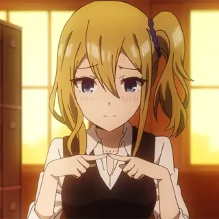 😳 Hayasaka Ai Kaguya-sama: Love Is War Anime, Cartoon, Figur, lächelnd, süß, blond telegram sticker