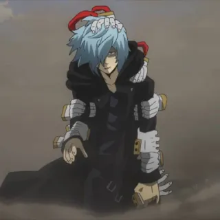 😠 Tomura Shigaraki My Hero Academia アニメ, 悪役, 僕のヒーローアカデミア, 死柄木, 手 telegram sticker