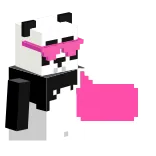 😎 panda, pixel art, sonnenbrille, süß, tier, aufkleber telegram sticker