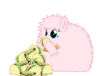 🌮 kreskówka, różowy, tacos, jedzenie, jedzenie telegram sticker