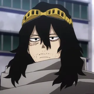 📚 Aizawa My Hero Academia Aizawa, My Hero Academia, anime, character, teacher, eraserhead telegram sticker