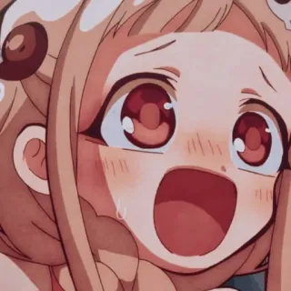 🥬 Nene Yashiro Toilet-bound Hanako-kun Anime, Dessin animé, Fille, Mignon, Pleurs, Fanart telegram sticker