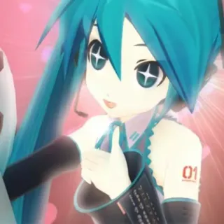 🤩 Hatsune Miku Anime, Lucu, Kawaii, Hatsune Miku, Vocaloid, Penyanyi, Jepang telegram sticker