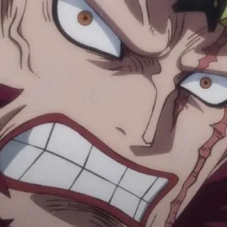 🏴‍☠️ Katakuri One Piece Аниме, Манга, Катакури, Ван Пис, Злой, Гримаса telegram sticker