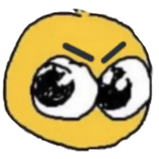 🤬 wütend, genervt, Emoji, süß, gelb telegram sticker