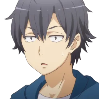 😐 Anime, Mangá, Personagem, Homem, Menino, Rosto telegram sticker