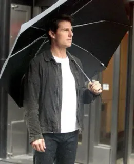 ✨ Tom Cruise actor, paraguas, hombre, famoso telegram sticker