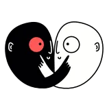 Yin&Yang telegram stickers