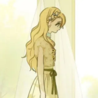 🪜 chica, vestido, anime, linda, retrato, dibujo animado telegram sticker