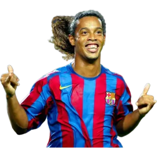🤙 Ronaldinho fútbol, futbolista, atleta, Brasil, Barcelona telegram sticker