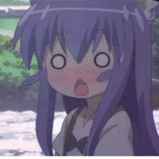 🥢 аниме, удивлен, мультфильм, в шоке, каваи, милый telegram sticker