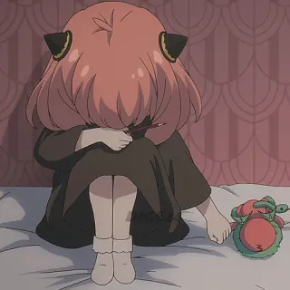 😫 Anya Spy x Family Anime, Manga, Spy x Family, Anya Forger, piangere, triste telegram sticker