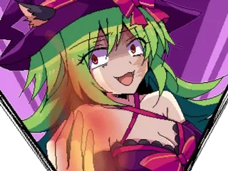 🧪 anime, girl, witch, kawaii, fantasy telegram sticker