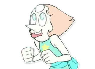 😝 Pearl Steven Universe การ์ตูน, สติกเกอร์, ตัวละคร, แอนิเมชั่น telegram sticker
