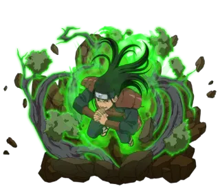 🔥 Hashirama Senju Naruto anime, ninja, Hashirama Senju, wood style, powerful, hero telegram sticker