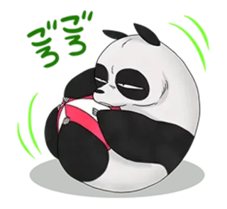 🐼 Panda, Zwierzę, Słodkie, Naklejka whatsapp sticker