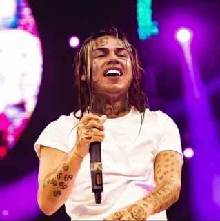 🧑‍🎤 6ix9ine rappeur, musique, artiste, musicien telegram sticker