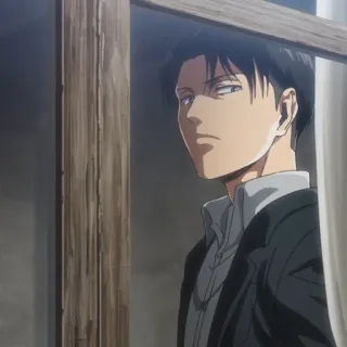☁️ Levi Ackerman Attack on Titan anime, character, manga, anime boy, Levi, Levi Ackerman telegram sticker