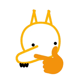🤔 raposa, desenho animado, animal, personagem, laranja, ilustração telegram sticker