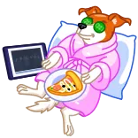 Сhristmas Dogs telegram stickers