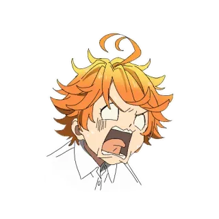 😱 Emma The Promised Neverland Anime, Sticker, Emma, The Promised Neverland telegram sticker